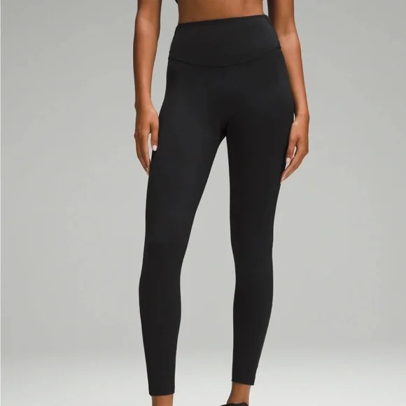 Lululemon| NWT Base Pace High Rise 25” Black Leggings in Women’s Size 10 - Picture 1 of 9